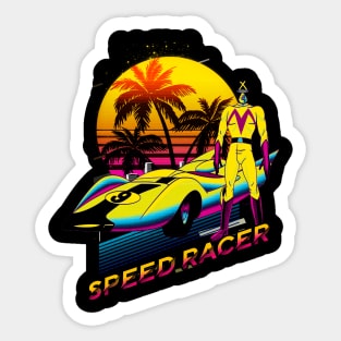 Retro Racer Animations Characters Sticker